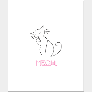 Meow. Posters and Art